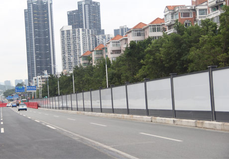 深圳南山新中路 鋼結(jié)構(gòu)烤漆圍擋 道路工地圍擋-A/B/C類圍擋-深圳市大通建材有限公司鋼圍擋生產(chǎn)定制廠家